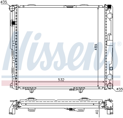 NISSENS 62697A Radiatore, Raffreddamento motore-Radiatore, Raffreddamento motore-Ricambi Euro