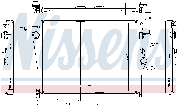 NISSENS 627035 Radiatore, Raffreddamento motore