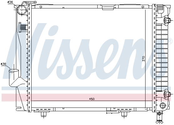 NISSENS 62711 Radiatore, Raffreddamento motore