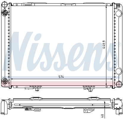 NISSENS 62766A Radiatore, Raffreddamento motore