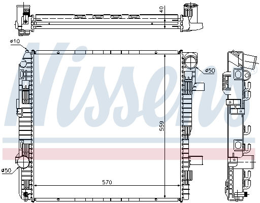 NISSENS 62794A Radiatore, Raffreddamento motore-Radiatore, Raffreddamento motore-Ricambi Euro