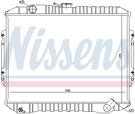 NISSENS 62840 Radiatore, Raffreddamento motore