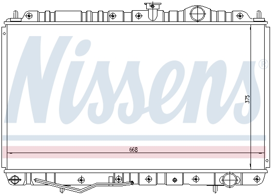 NISSENS 62845 Radiatore, Raffreddamento motore