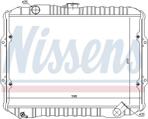 NISSENS 62856 Radiatore, Raffreddamento motore