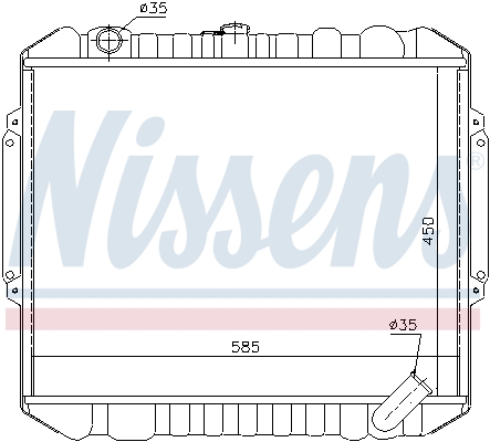 NISSENS 628953 Radiatore, Raffreddamento motore-Radiatore, Raffreddamento motore-Ricambi Euro