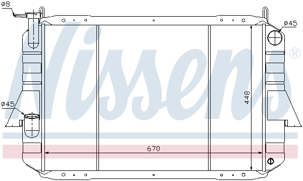 NISSENS 62915 Radiatore, Raffreddamento motore