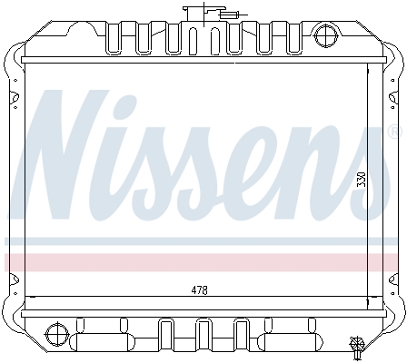 NISSENS 62933 Radiatore, Raffreddamento motore