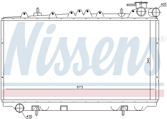 NISSENS 62940 Radiatore, Raffreddamento motore-Radiatore, Raffreddamento motore-Ricambi Euro