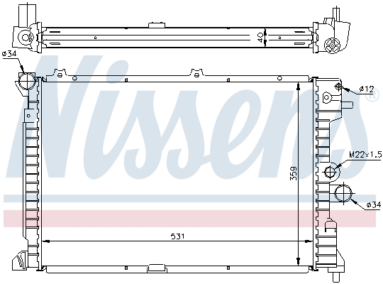 NISSENS 63289A Radiatore, Raffreddamento motore-Radiatore, Raffreddamento motore-Ricambi Euro