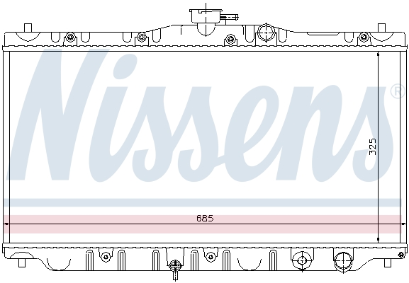 NISSENS 63304 Radiatore, Raffreddamento motore