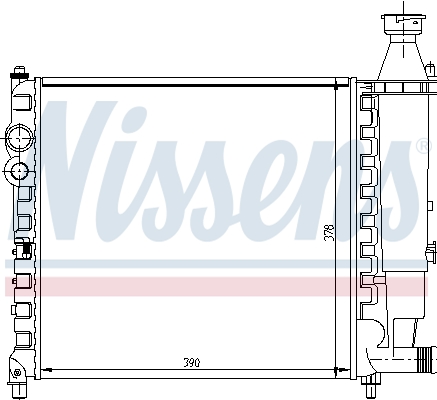 NISSENS 63411 Radiatore, Raffreddamento motore-Radiatore, Raffreddamento motore-Ricambi Euro