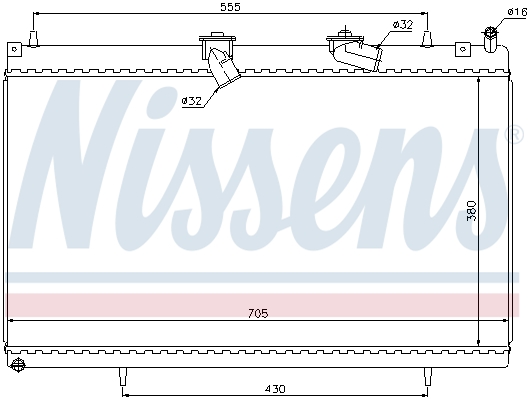 NISSENS 63619 Radiatore, Raffreddamento motore-Radiatore, Raffreddamento motore-Ricambi Euro