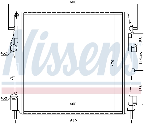 NISSENS 63762 Radiatore, Raffreddamento motore-Radiatore, Raffreddamento motore-Ricambi Euro