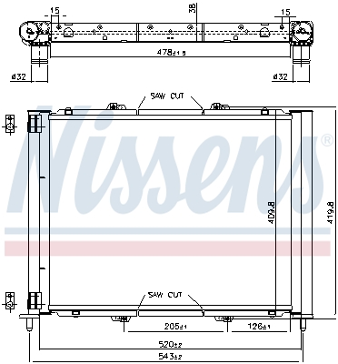 NISSENS 637626 Gruppo raffreddamento