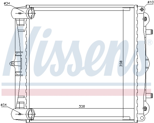 NISSENS 63777 Radiatore, Raffreddamento motore