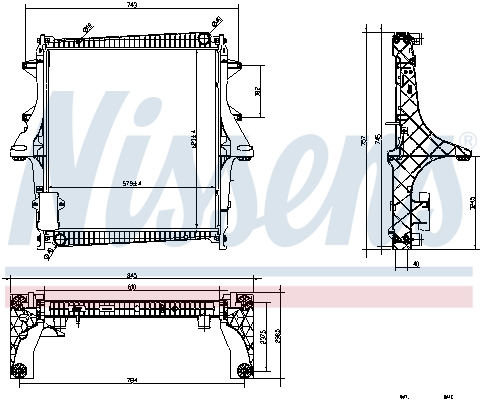 NISSENS 637875 Radiatore, Raffreddamento motore