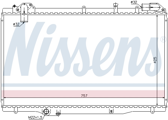 NISSENS 63791 Radiatore, Raffreddamento motore