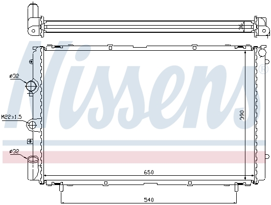 NISSENS 63796 Radiatore, Raffreddamento motore