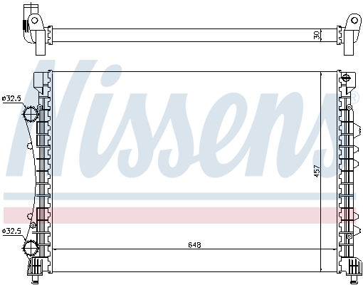 NISSENS 63815 Radiatore, Raffreddamento motore