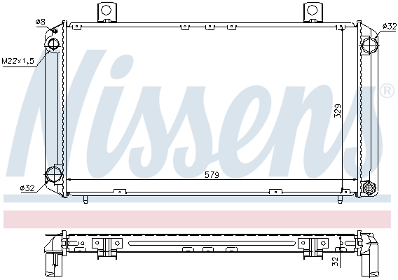 NISSENS 64059A Radiatore, Raffreddamento motore-Radiatore, Raffreddamento motore-Ricambi Euro