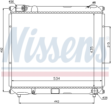 NISSENS 64169 Radiatore, Raffreddamento motore-Radiatore, Raffreddamento motore-Ricambi Euro