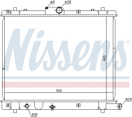 NISSENS 641759 Radiatore, Raffreddamento motore-Radiatore, Raffreddamento motore-Ricambi Euro