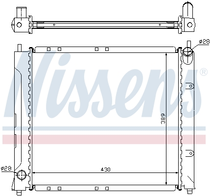 NISSENS 64217A Radiatore, Raffreddamento motore