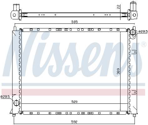 NISSENS 64307A Radiatore, Raffreddamento motore