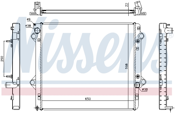 NISSENS 646805 Radiatore, Raffreddamento motore