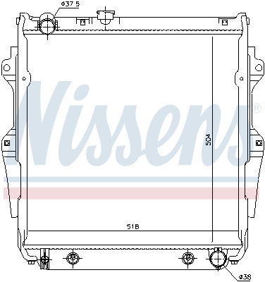 NISSENS 646862 Radiatore, Raffreddamento motore-Radiatore, Raffreddamento motore-Ricambi Euro