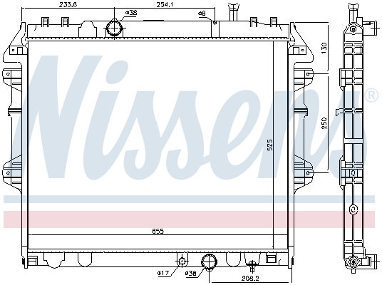 NISSENS 646939 Radiatore, Raffreddamento motore-Radiatore, Raffreddamento motore-Ricambi Euro