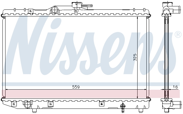 NISSENS 64773 Radiatore, Raffreddamento motore