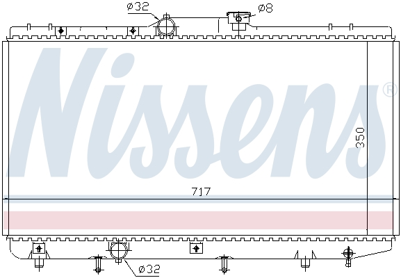 NISSENS 648321 Radiatore, Raffreddamento motore-Radiatore, Raffreddamento motore-Ricambi Euro