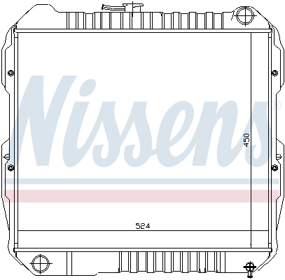 NISSENS 64846 Radiatore, Raffreddamento motore