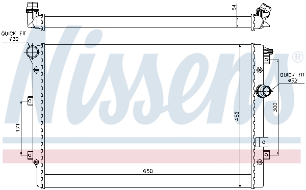 NISSENS 65015 Radiatore,...