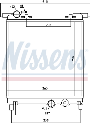 NISSENS 65300 Radiatore, Raffreddamento motore-Radiatore, Raffreddamento motore-Ricambi Euro