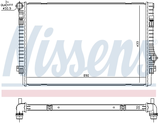 NISSENS 65302 Radiatore, Raffreddamento motore