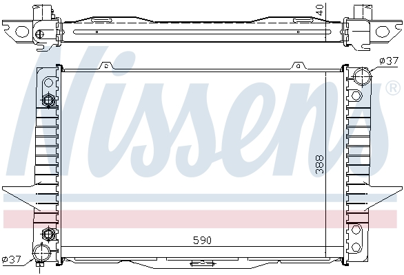 NISSENS 65535A Radiatore, Raffreddamento motore