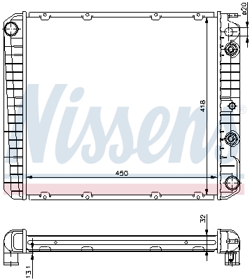 NISSENS 65544A Radiatore, Raffreddamento motore