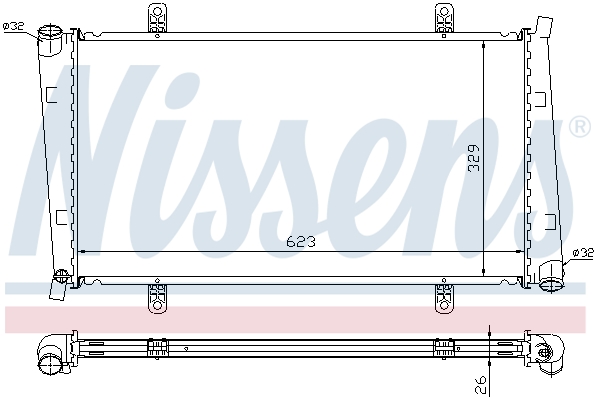 NISSENS 65560A Radiatore, Raffreddamento motore