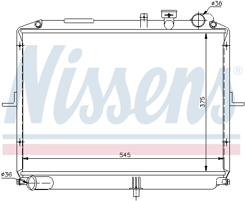 NISSENS 66611 Radiatore, Raffreddamento motore-Radiatore, Raffreddamento motore-Ricambi Euro