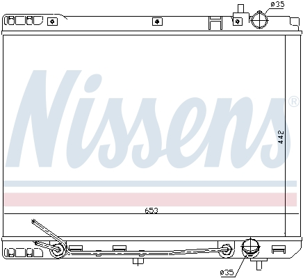 NISSENS 66671 Radiatore, Raffreddamento motore