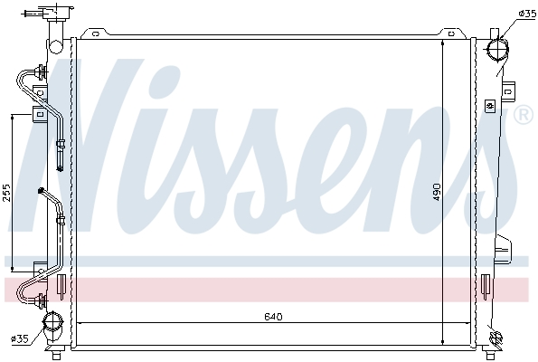 NISSENS 66685 Radiatore, Raffreddamento motore