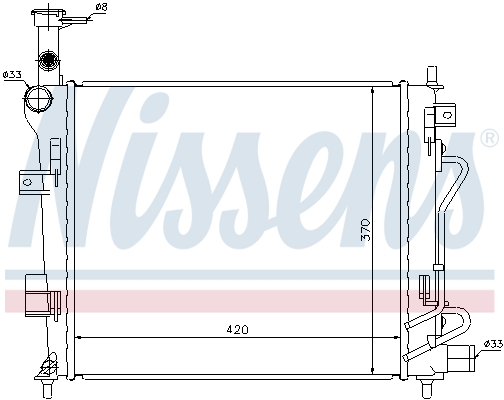 NISSENS 66746 Radiatore, Raffreddamento motore