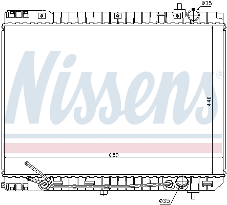 NISSENS 66759 Radiatore, Raffreddamento motore