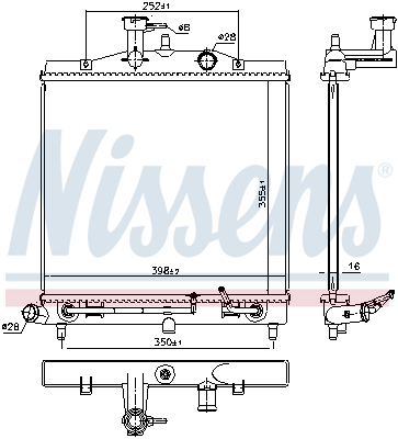 NISSENS 66771 Radiatore, Raffreddamento motore