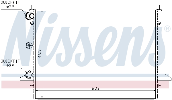 NISSENS 67303 Radiatore, Raffreddamento motore