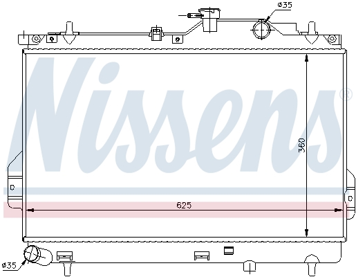 NISSENS 67484 Radiatore, Raffreddamento motore-Radiatore, Raffreddamento motore-Ricambi Euro