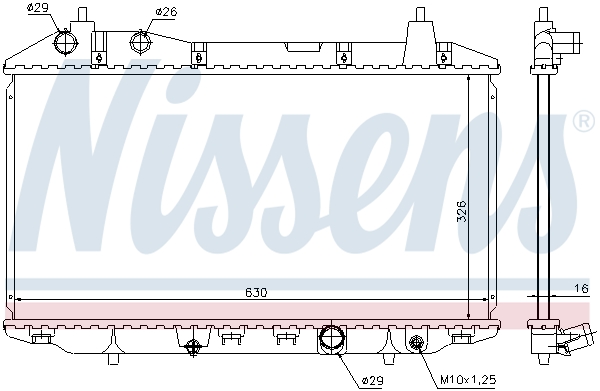 NISSENS 68147 Radiatore, Raffreddamento motore-Radiatore, Raffreddamento motore-Ricambi Euro