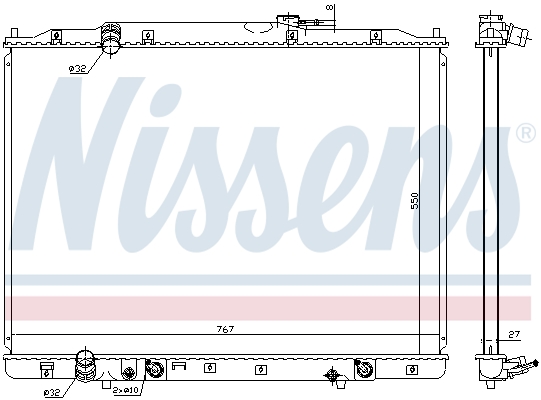 NISSENS 68151 Radiatore, Raffreddamento motore-Radiatore, Raffreddamento motore-Ricambi Euro